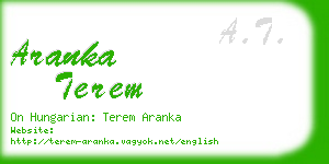 aranka terem business card